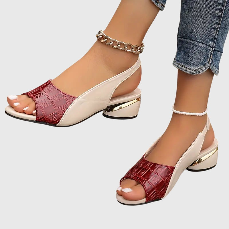 Whitney | Eleganckie Skórzane Sandały