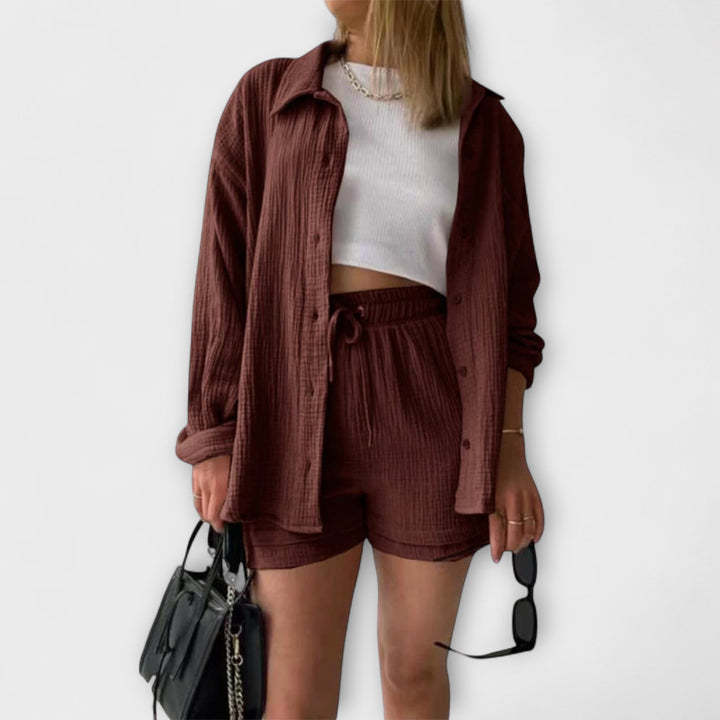 Roselina | Elegancki Top i Spodnie