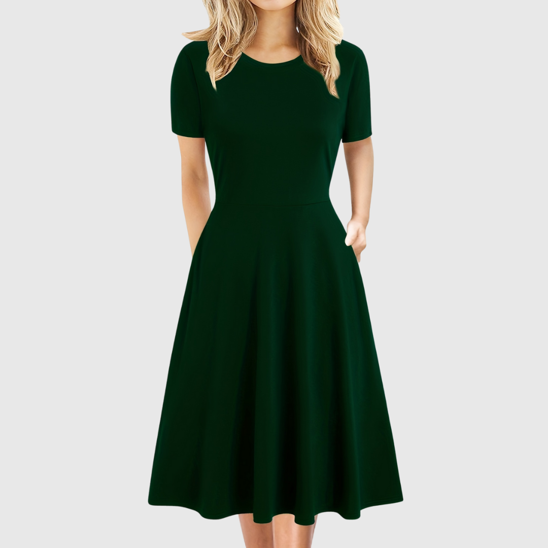 Evelyn Quinn | Retro Sukienka Letnia A-Linia
