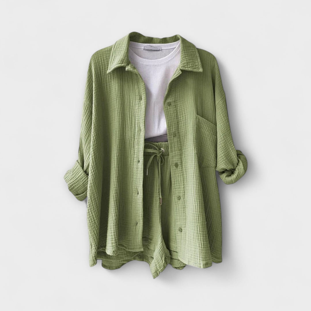 Roselina | Elegancki Top i Spodnie
