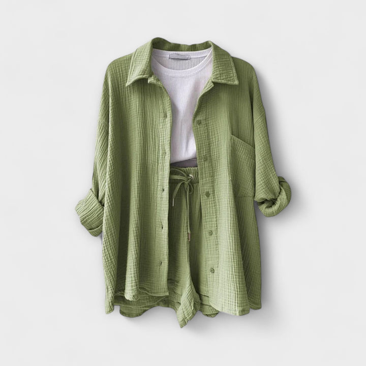 Roselina | Elegancki Top i Spodnie