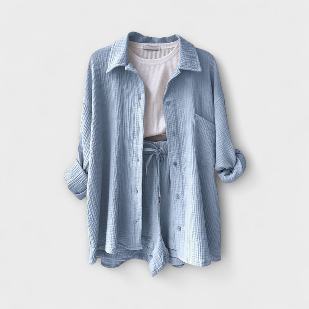 Roselina | Elegancki Top i Spodnie