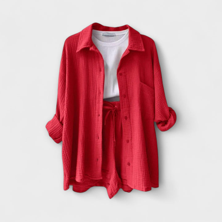 Roselina | Elegancki Top i Spodnie