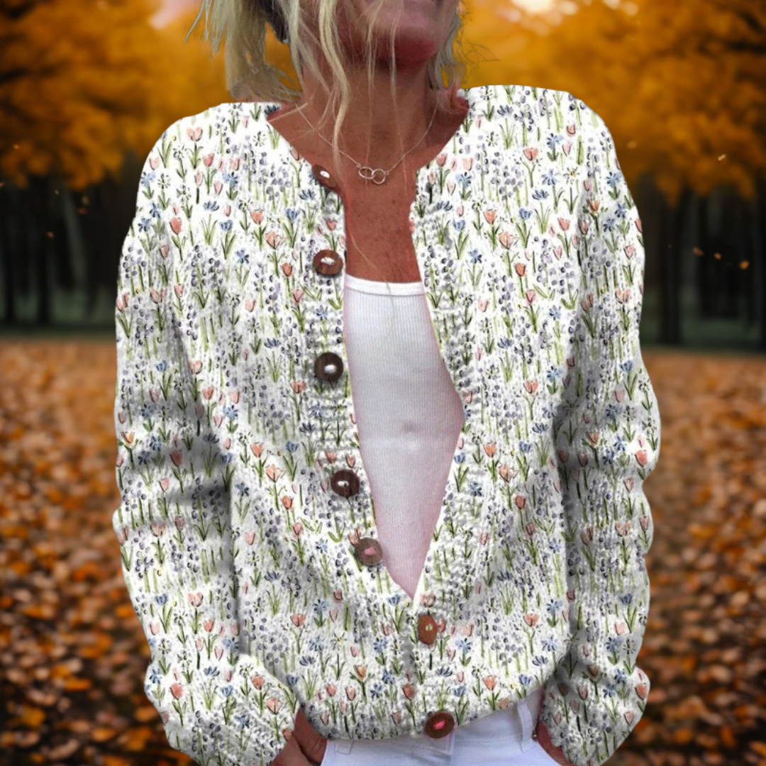 Michelle | Wiosenny Kardigan Artystyczny
