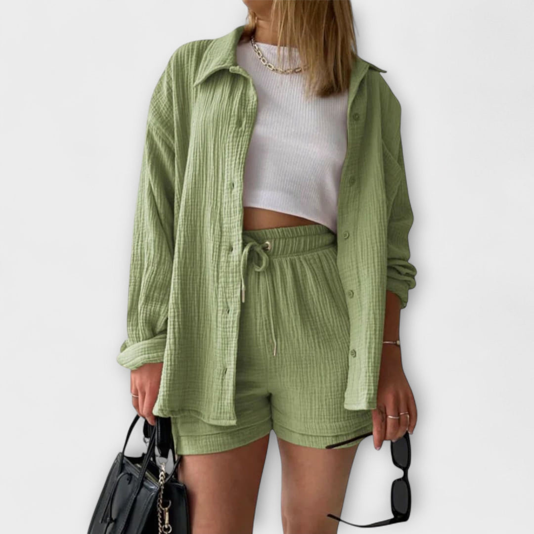 Roselina | Elegancki Top i Spodnie