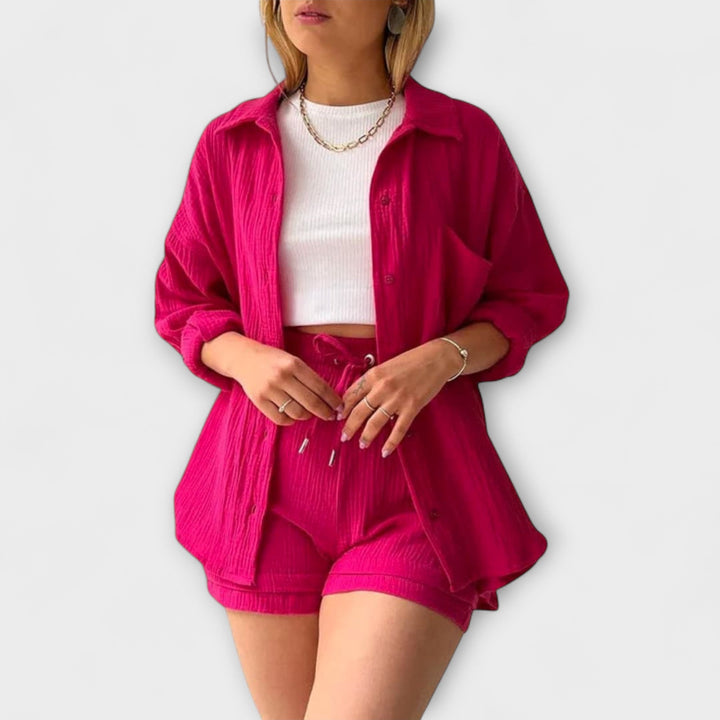 Roselina | Elegancki Top i Spodnie