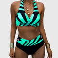 Abigail | Damski Striped Summer Dwuczęściowy Bikini