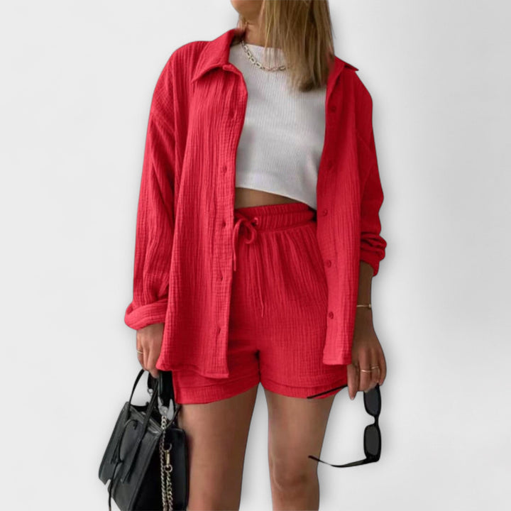 Roselina | Elegancki Top i Spodnie