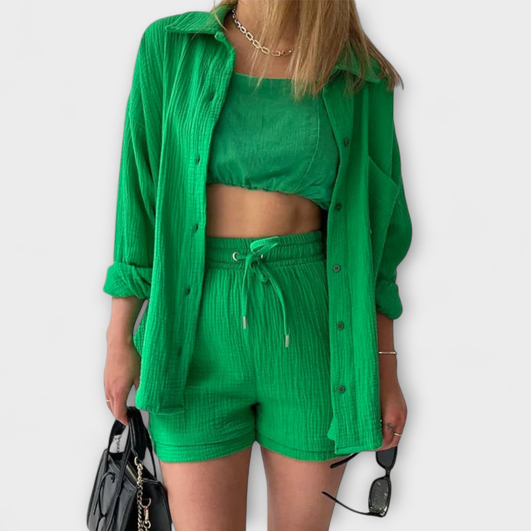 Roselina | Elegancki Top i Spodnie