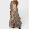 Bryleigh | Elegancka Sukienka Maxi w Zestawie Dwuczęściowym