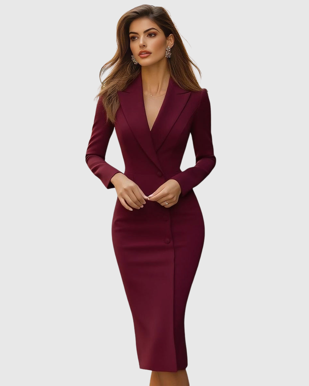 Seleneva | Elegancka Midi Sukienka na Miarę