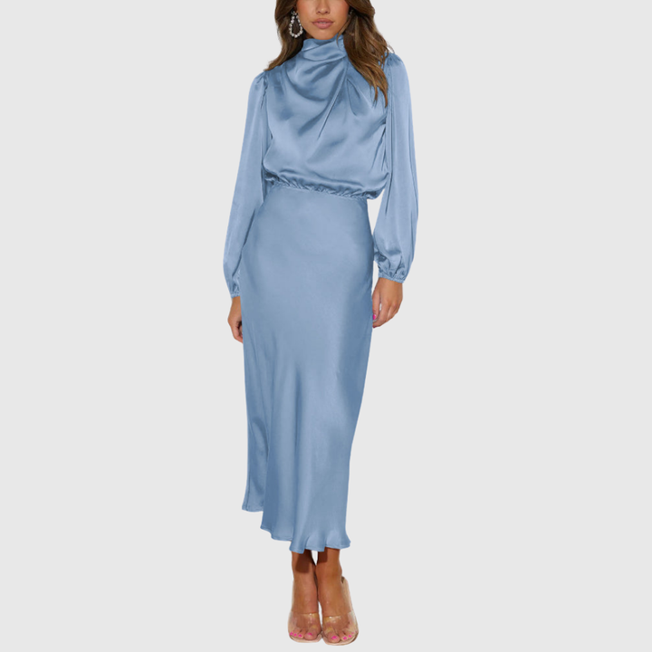 Maristella | Luksusowa Satynowa Sukienka Maxi