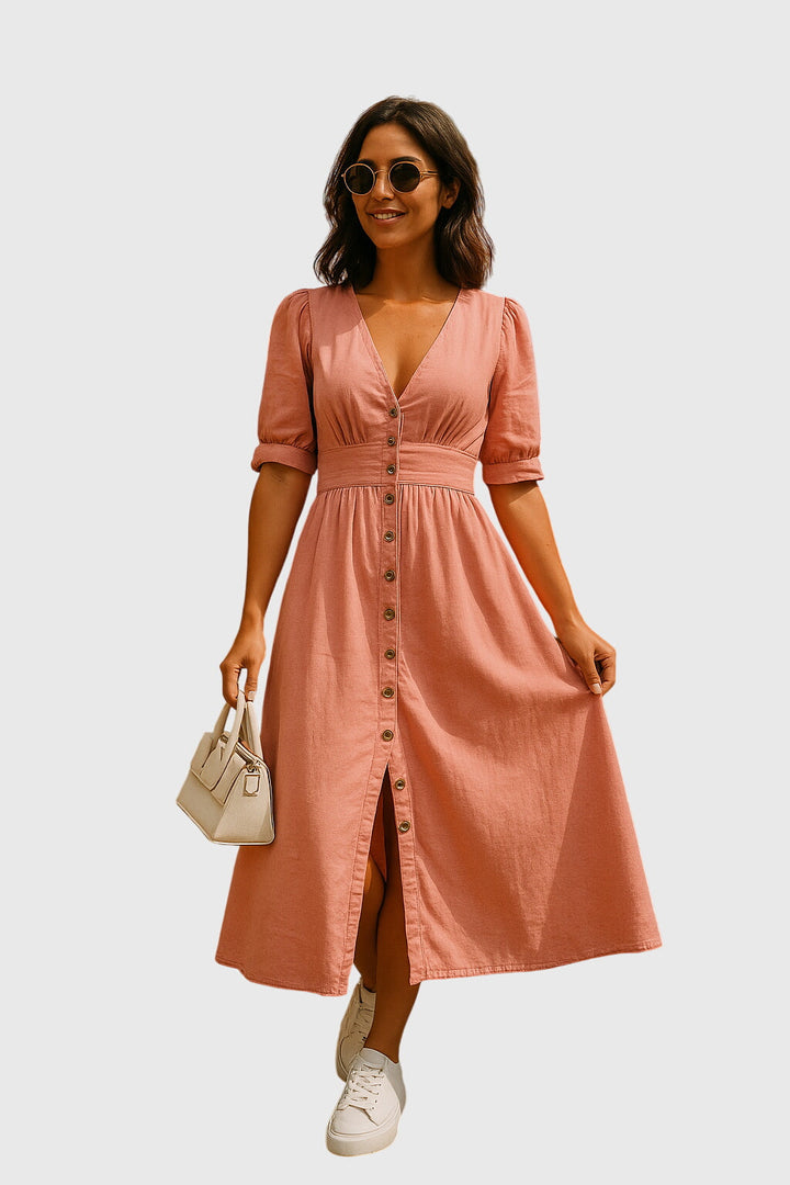Jacqueline | Elegancka Sukienka Dżinsowa