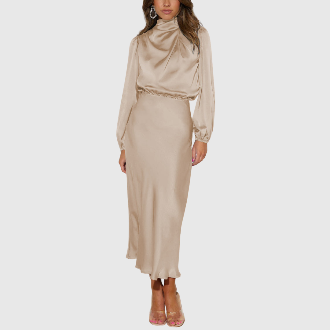 Maristella | Luksusowa Satynowa Sukienka Maxi