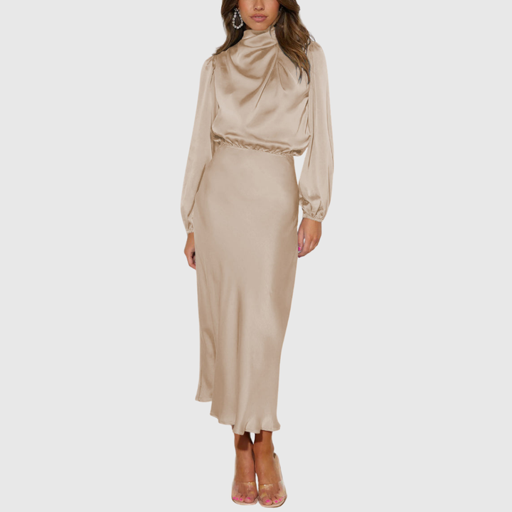 Maristella | Luksusowa Satynowa Sukienka Maxi
