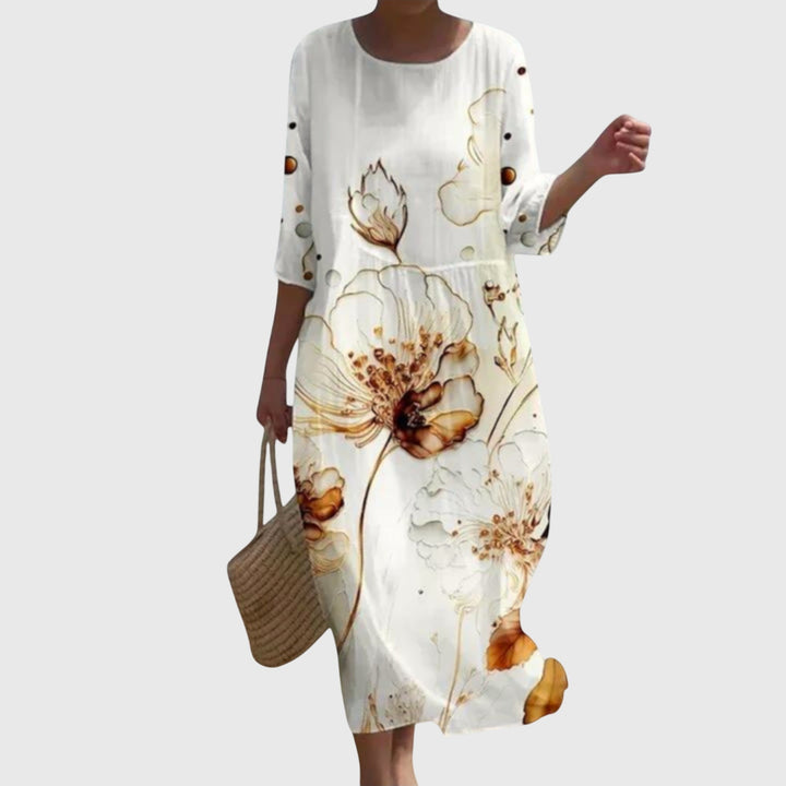 Hayley | Stylowa Kwiatowa Sukienka Maxi