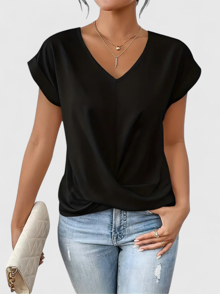 Mahrianne | Wygodny Top z Dekoltem w Serek