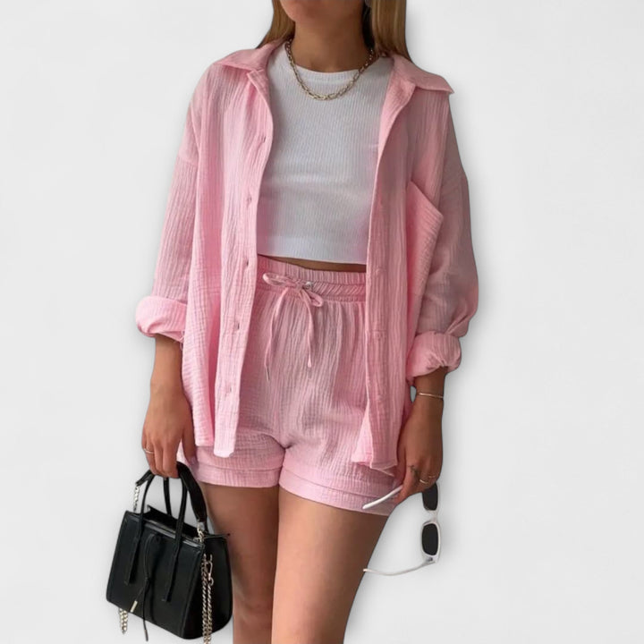Roselina | Elegancki Top i Spodnie