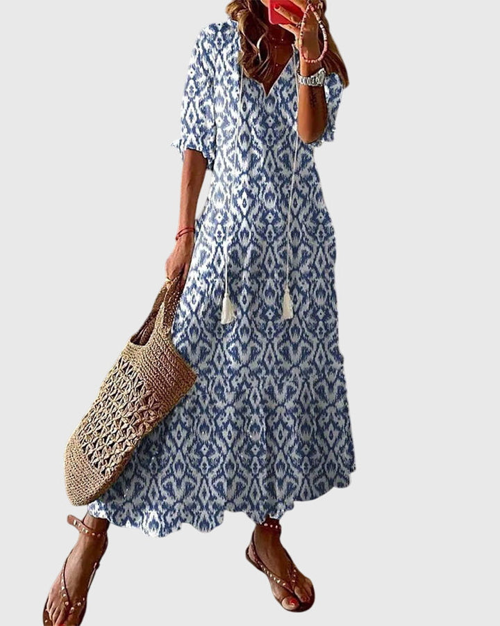 Amalia | Boho Vintage Sukienka Letnia
