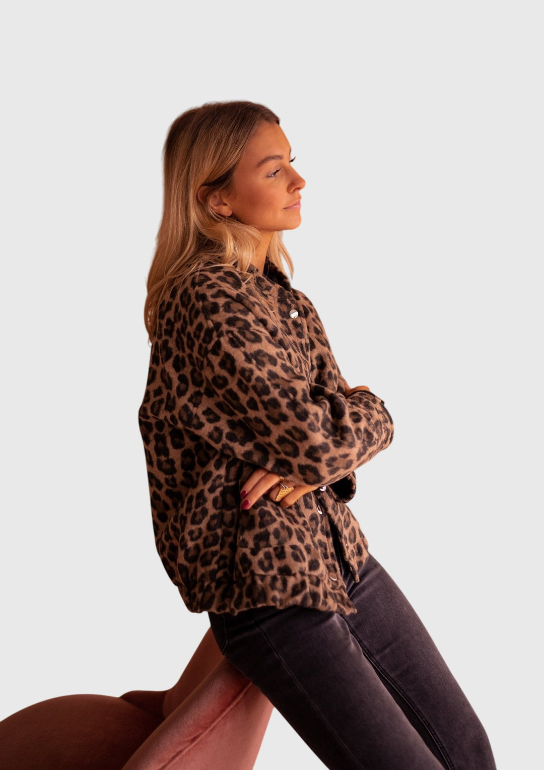 Elodie | Stylowa Kurtka w Panterkę