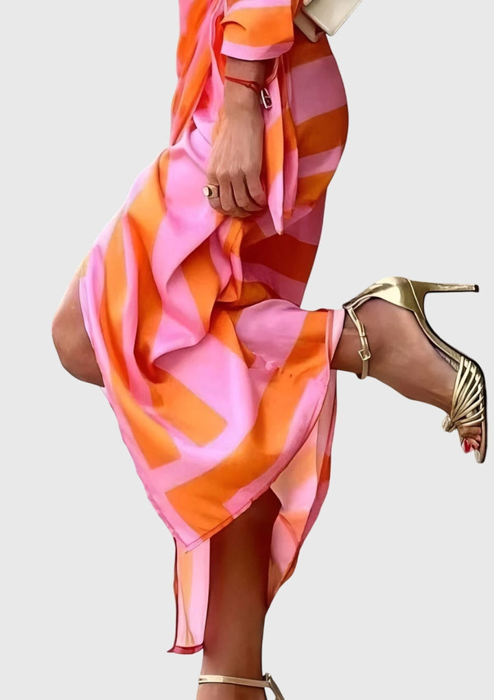 Everly | Elegancka Sukienka Wrap z Wzorem
