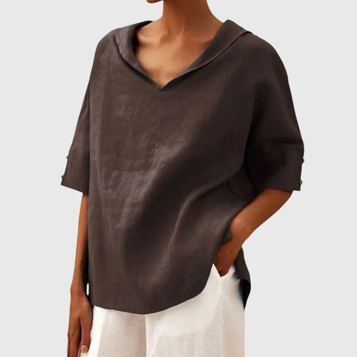 Ayla | Bluzka - Brązowa