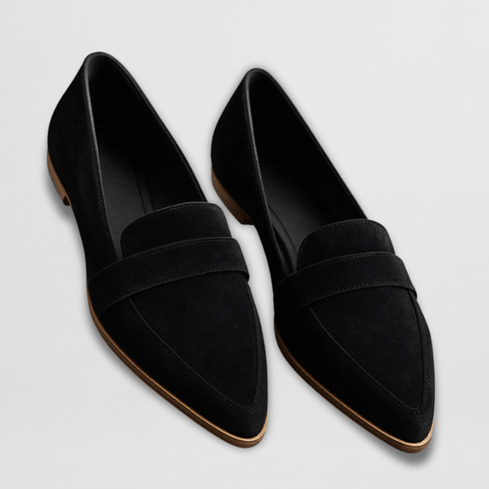 Helen | Ortopedyczne miękkie zamszowe loafersy