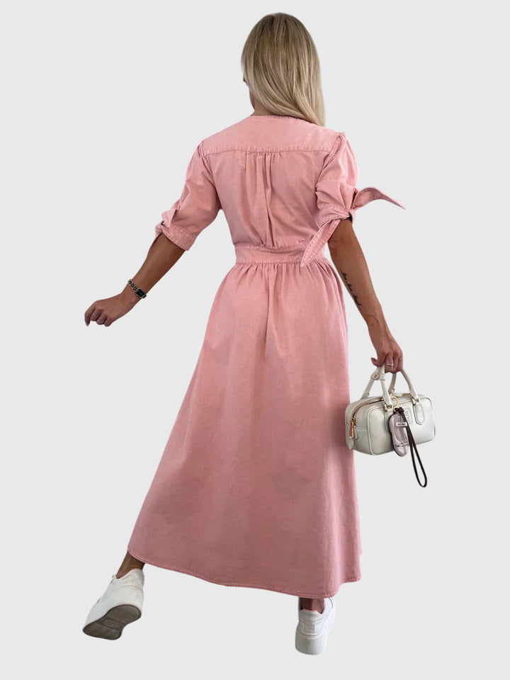 Sophia | Elegancka Sukienka Dżinsowa