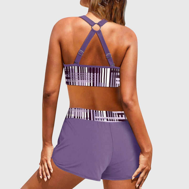 Chloe | Damski Kostium Kąpielowy Bikini z Wysokim Stanem w Żebra