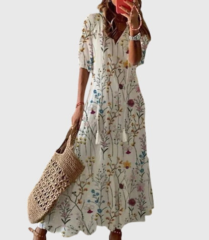 Amalia | Boho Vintage Sukienka Letnia