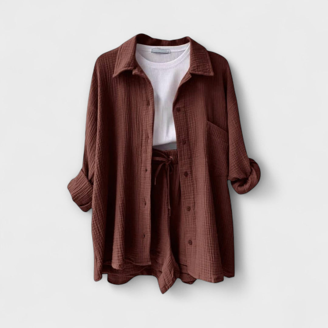 Roselina | Elegancki Top i Spodnie