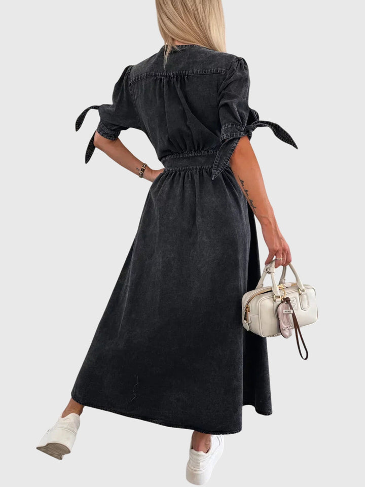 Sophia | Elegancka Sukienka Dżinsowa