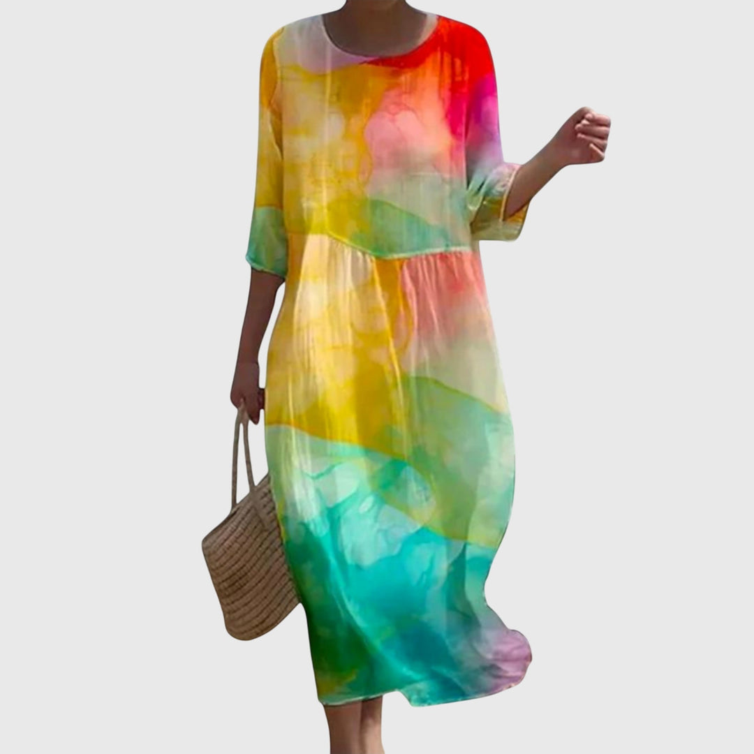 Hayley | Stylowa Kwiatowa Sukienka Maxi