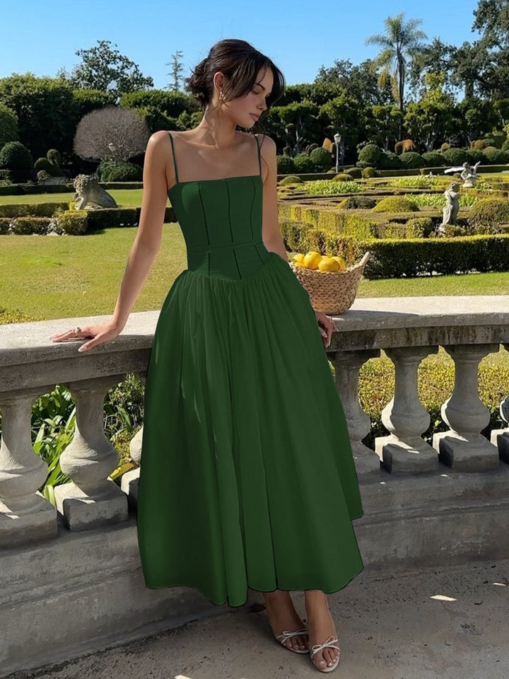 Gabriella | Elegancka Sukienka Midi w Stylu Gorsetowym dla Kobiet na Wesele