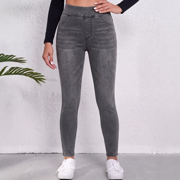 Eleanor | Damskie Jeansy Slim Fit W Wysokim Stanem