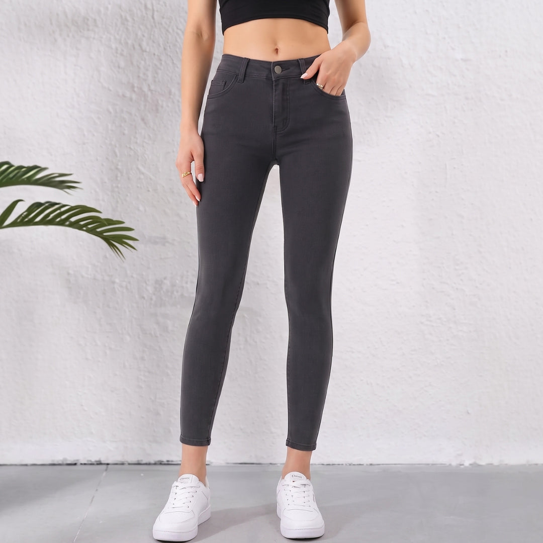 Eleanor | Damskie Jeansy Slim Fit W Wysokim Stanem