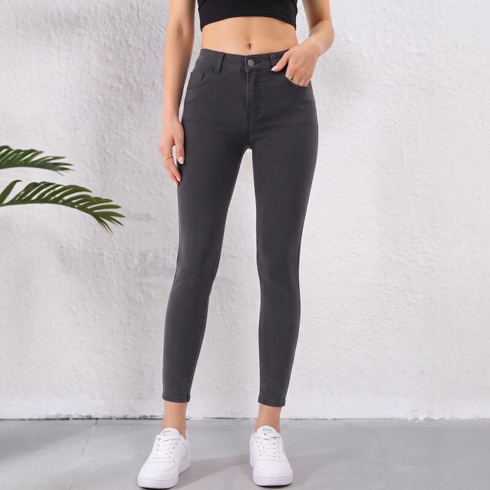 Eleanor | Damskie Jeansy Slim Fit W Wysokim Stanem