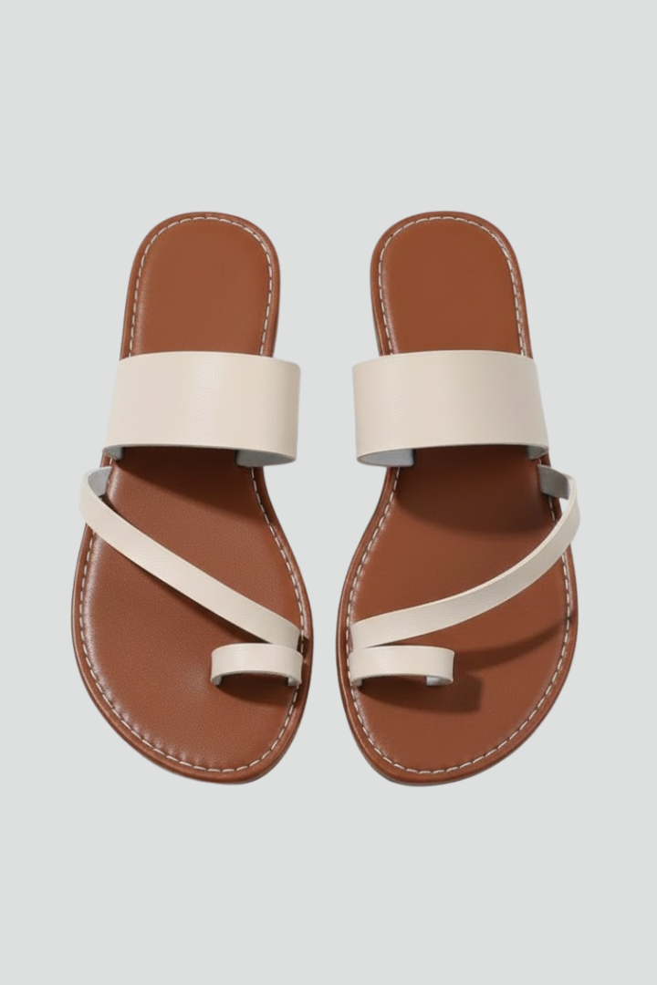 Kimberly | Kobiece Sandały Slip-On z Zapięciem
