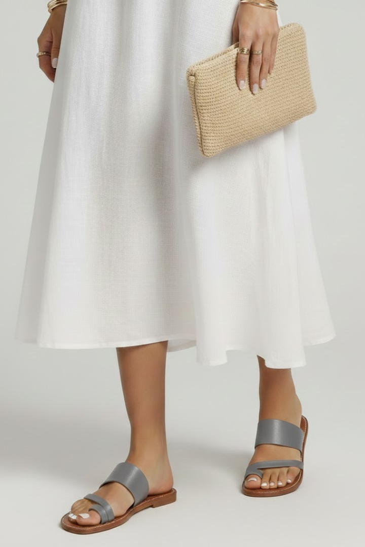 Kimberly | Kobiece Sandały Slip-On z Zapięciem