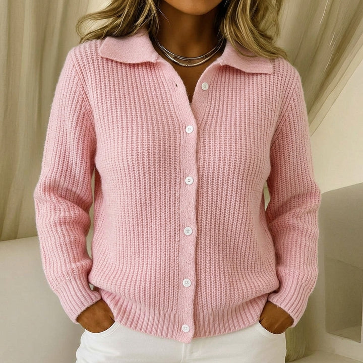Lisa | Klasyczny Sweter z Guzikami