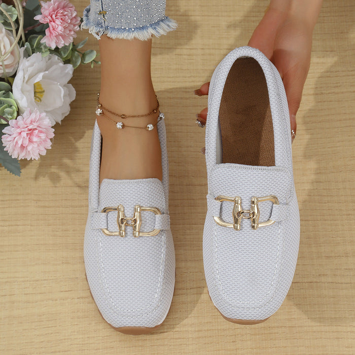 Damskie Mokasyny Slip-On ze Sprzączką i Podeszwą