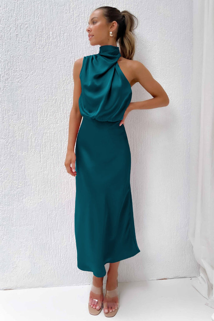 Faith | Elegancka Sukienka Wieczorowa na Halter dla Kobiet