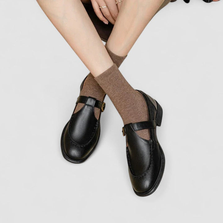 Zhelynne | Ortopedyczne Buty Mary Jane z Kwadratowym Noskiem