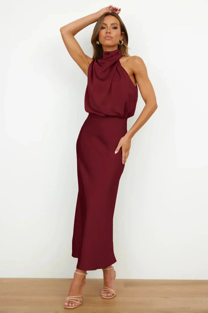 Faith | Elegancka Sukienka Wieczorowa na Halter dla Kobiet