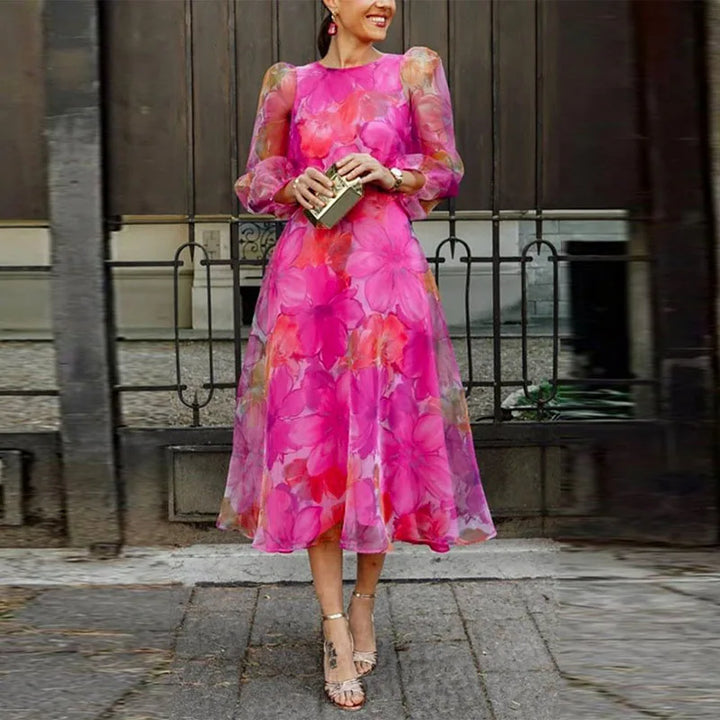 Blair | Sukienka dla kobiet na wesele, formalna, kwiatowa, midi