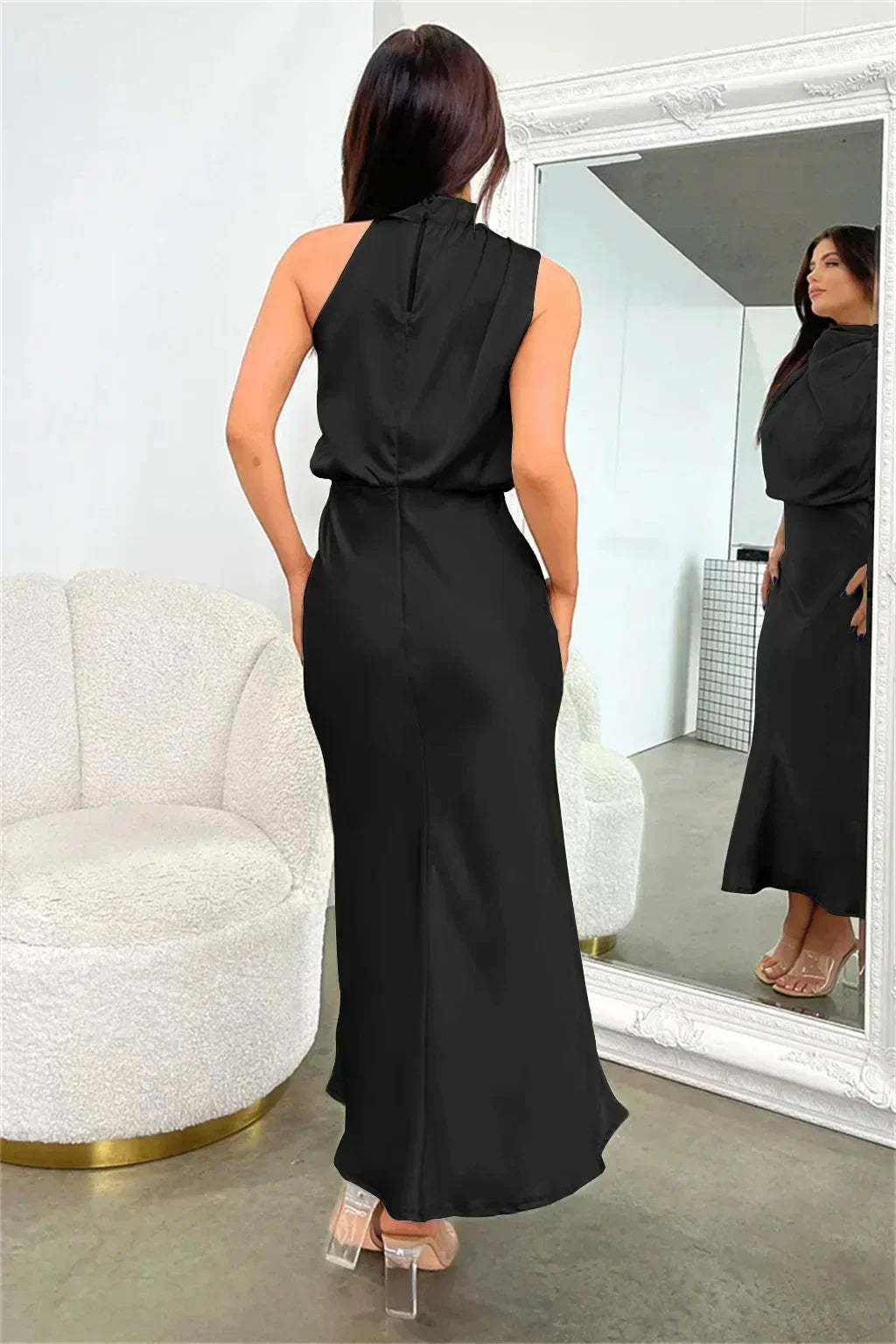 Faith | Elegancka Sukienka Wieczorowa na Halter dla Kobiet