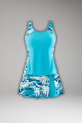 Ava | Damski zestaw tankini z plecami w stylu racerback i spódnicą