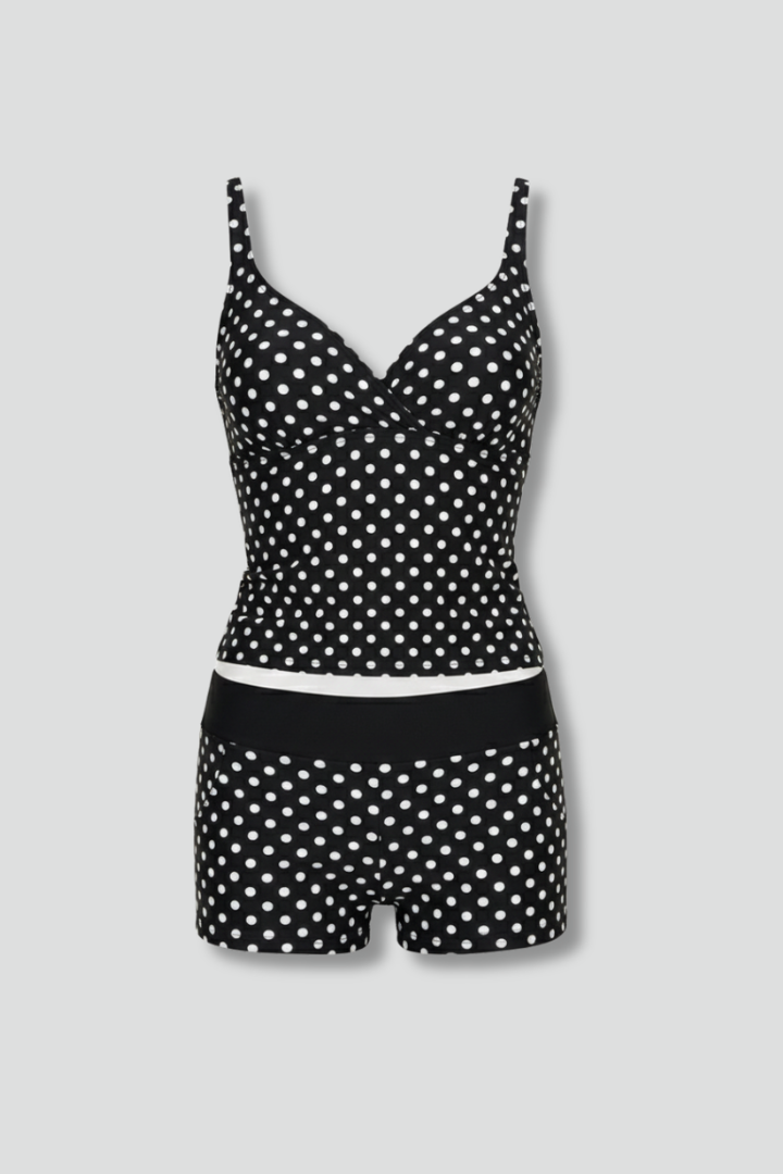 Maria | Damski top tankini z narzutką i szortami