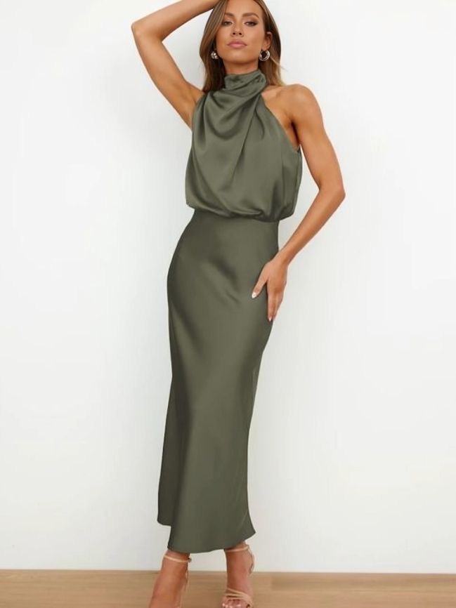 Faith | Elegancka Sukienka Wieczorowa na Halter dla Kobiet