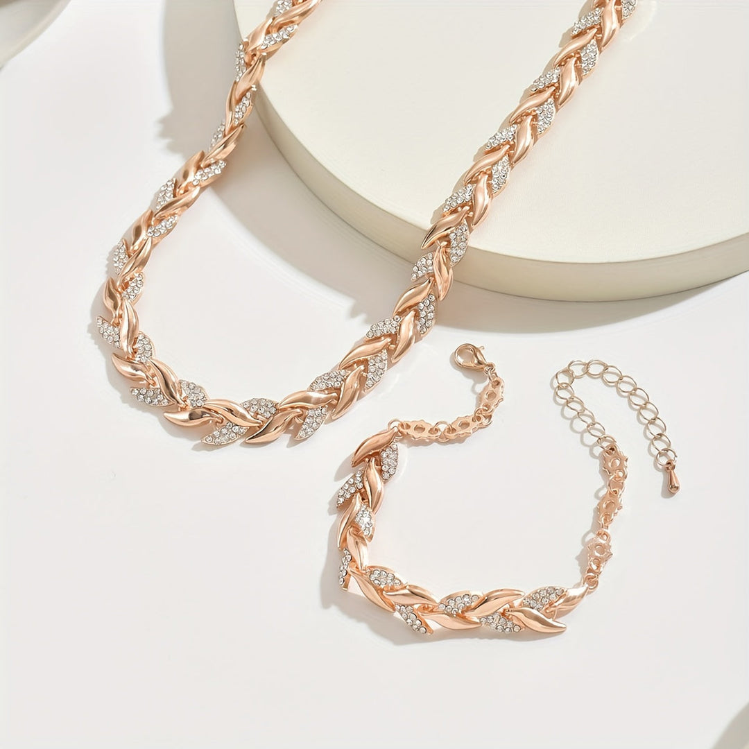 Elegancki Zestaw z Kryształami w Kształcie Rybiego Ogona